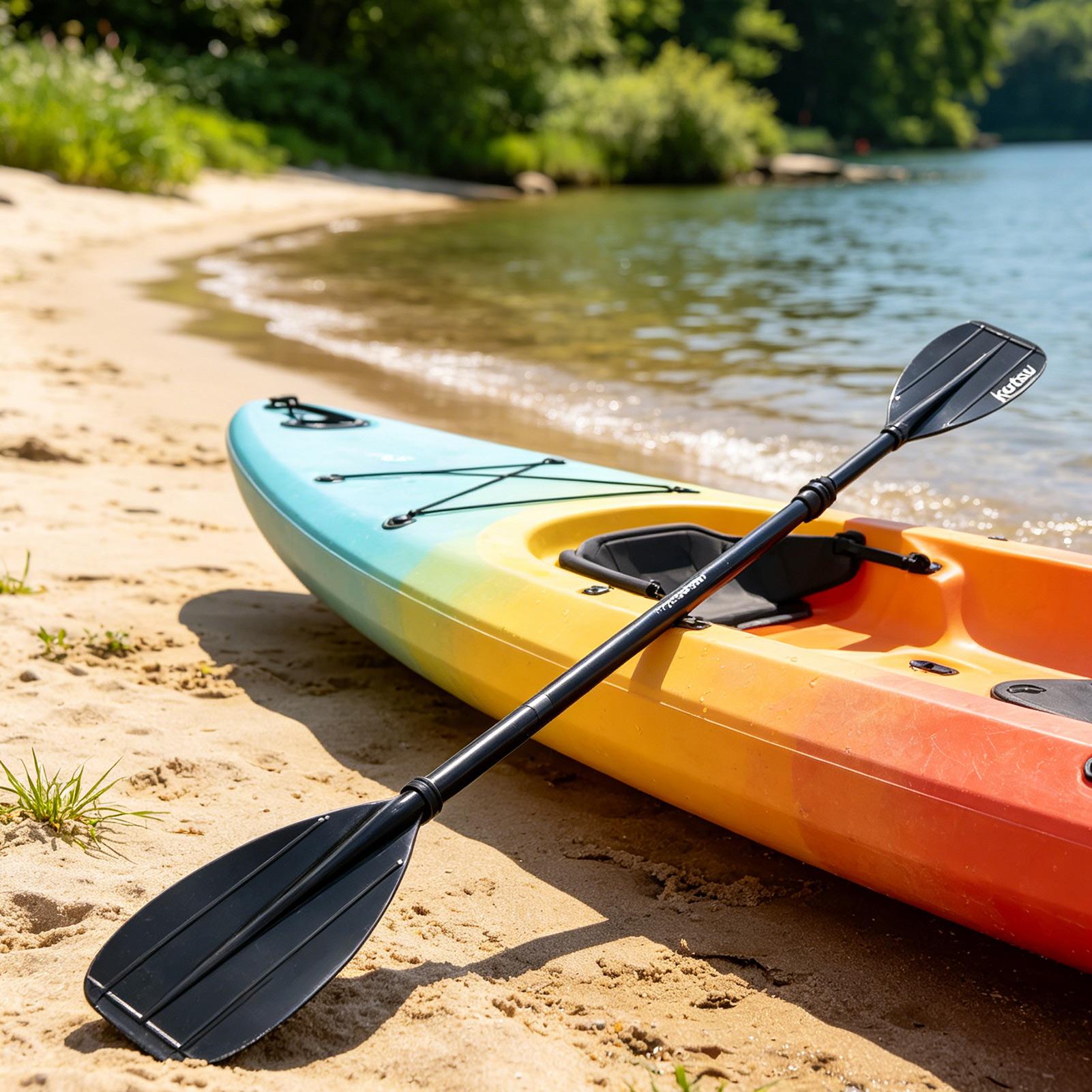Fishing Kayak Paddle - Углепластиковое весло из 2 секций, легкое,
