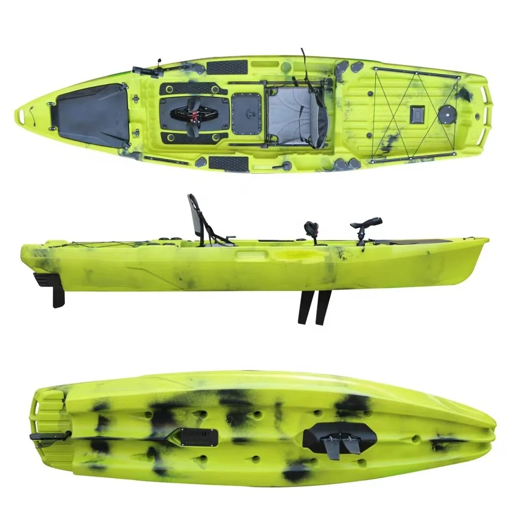 Fishing Kayak Trolling Motor - 13-футовый педальный каяк с пропеллерным или