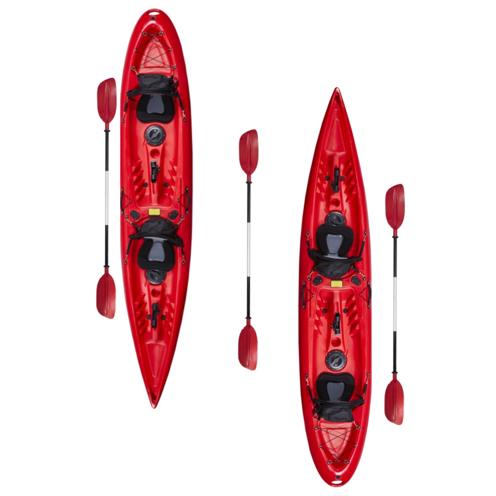Fishing Kayak Pedal Drive - Двухместный ротоформованный пластиковый каяк длиной 3,9