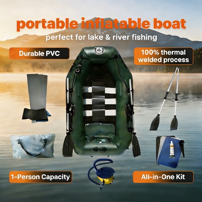 Fishing Kayak Inflatable - Надувная лодка для рыбалки на одного