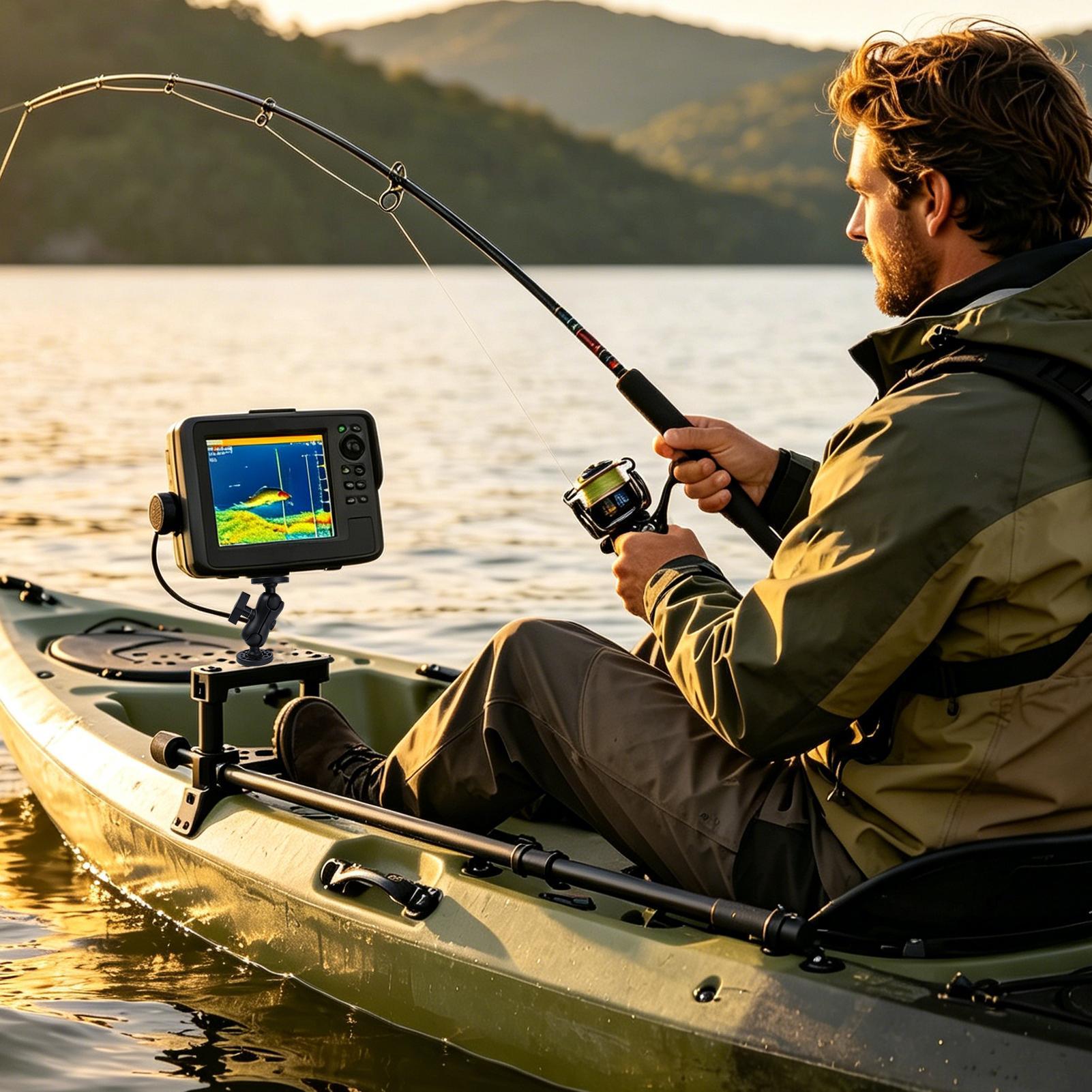 Крепление для эхолота на каяк, – обзор и цена Fishing Kayak Fish Finder Mount