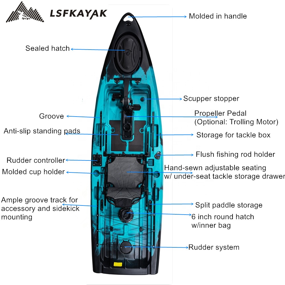 Лучшая рыбацкая лодка 2024, но – обзор и цена Fishing Kayak Pedal Drive