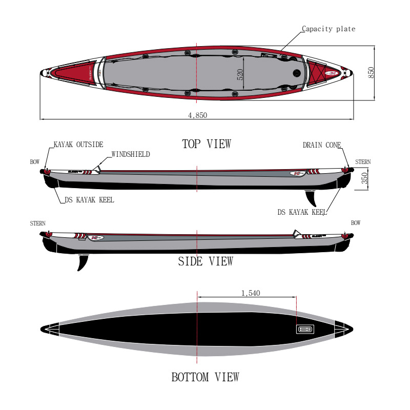 Популярное одноместное двойное – обзор и цена Fishing Kayak Paddle