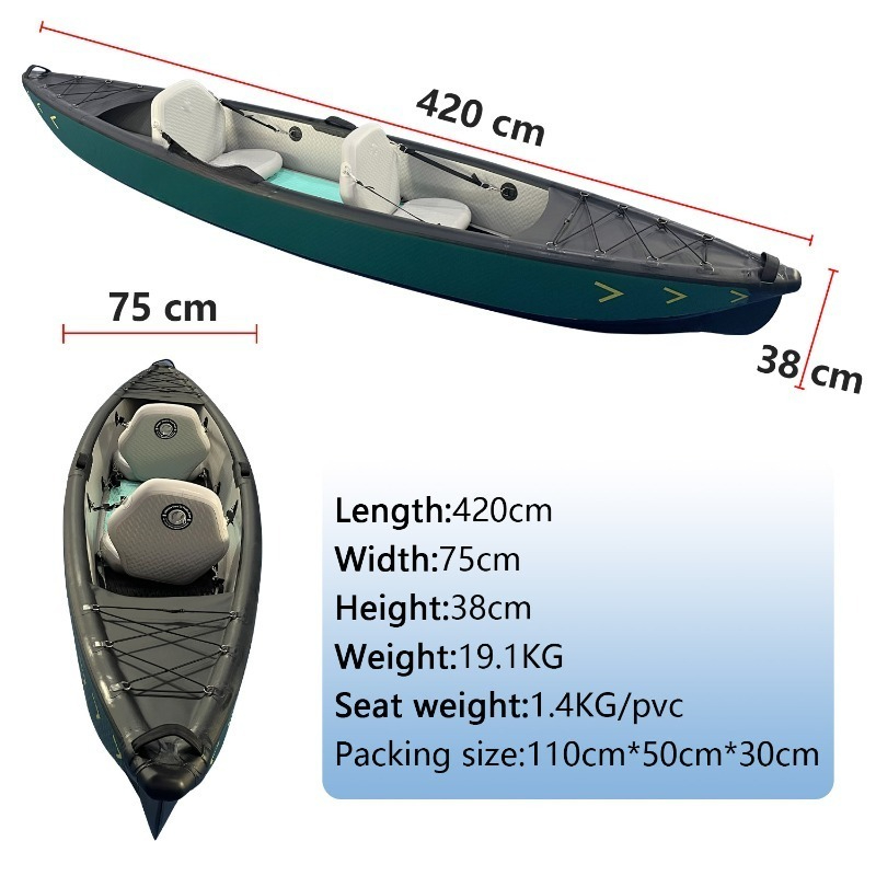 Новый дизайн, надувная лодка-к – обзор и цена Fishing Kayak Inflatable