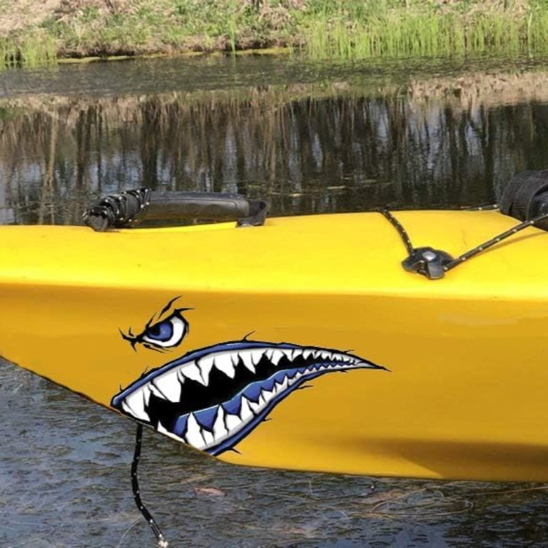 2 шт., наклейки на лодку с зуб – обзор и цена Fishing Kayak Sit On Top