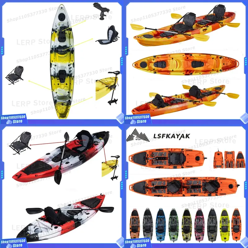 Двухместная пластиковая жестка – обзор и цена Fishing Kayak Sit In