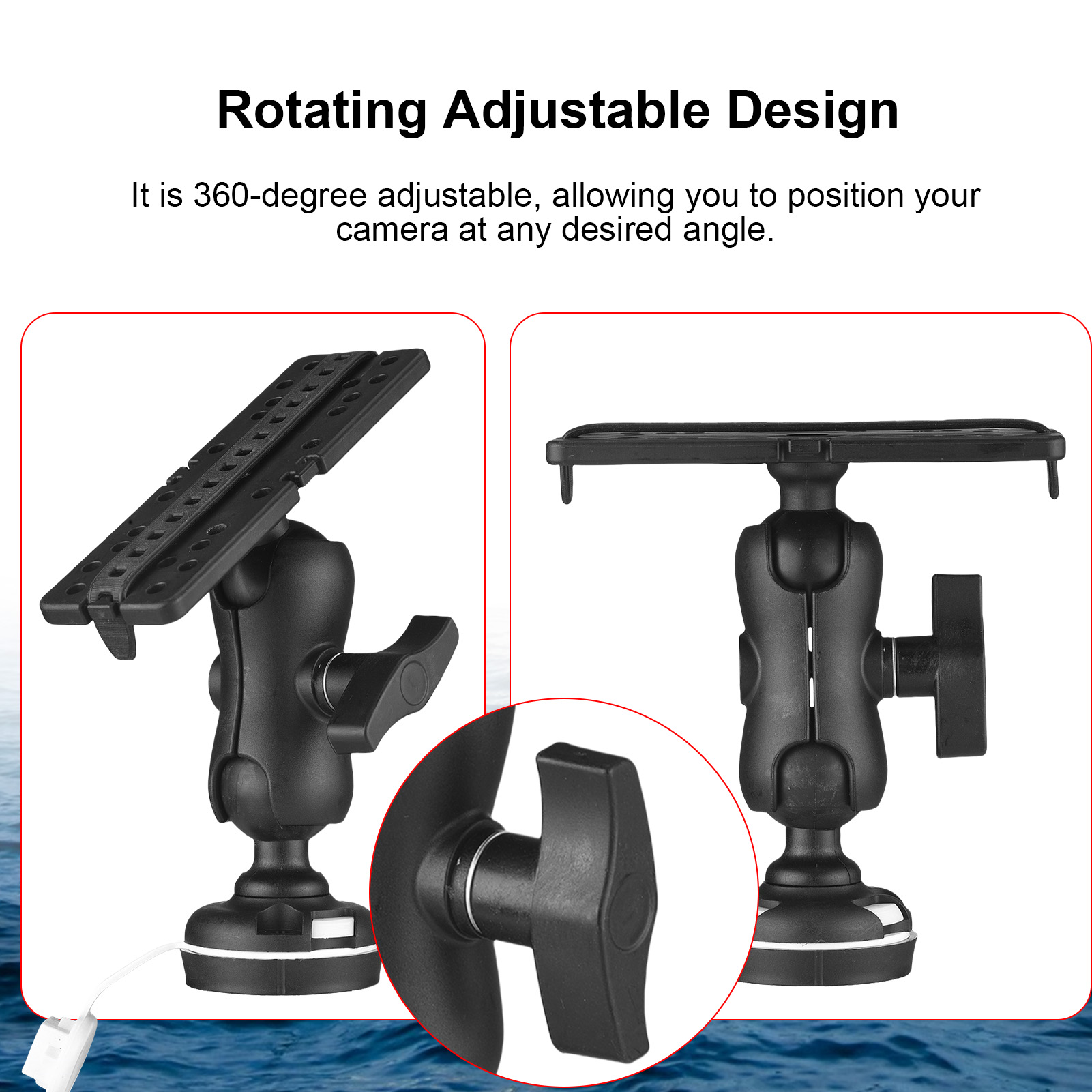 Крепление для эхолота с прямоу – обзор и цена Fishing Kayak Fish Finder Mount